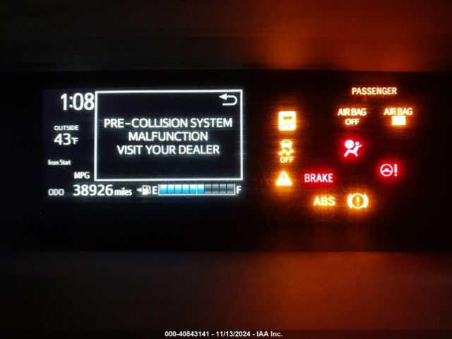 JTDKDTB34J1619038 Toyota Prius C Two