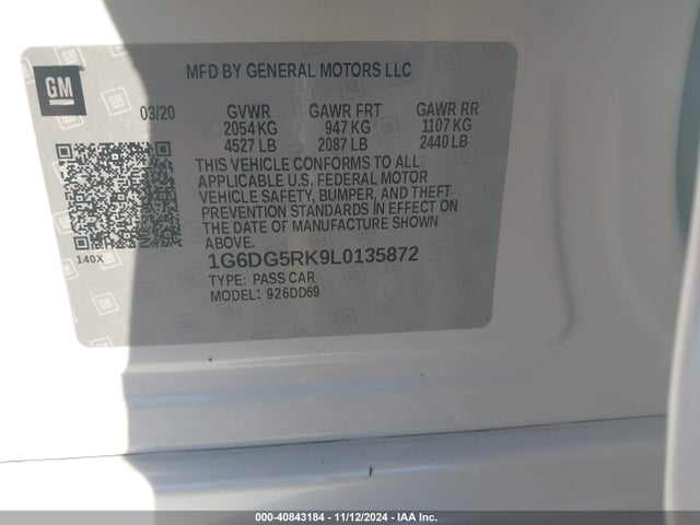 2020 CADILLAC CT4 1G6DG5RK9L0135872 Photo 8
