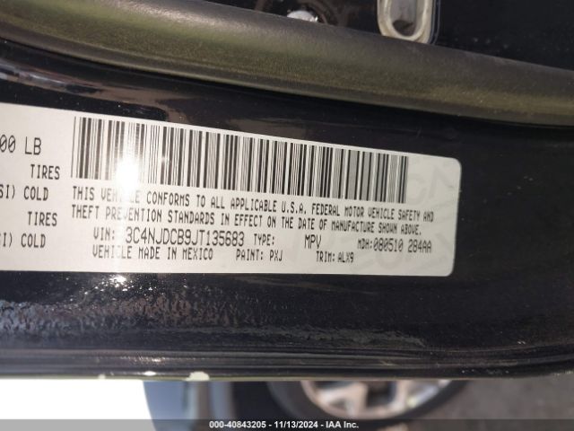 3C4NJDCB9JT135683 Jeep Compass Limited 4x4