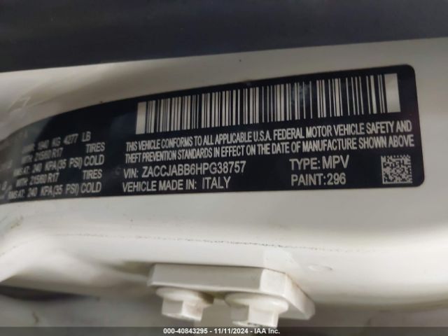 ZACCJABB6HPG38757 Jeep Renegade Latitude Fwd