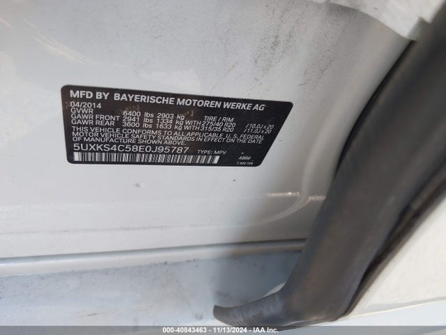5UXKS4C58E0J95787 BMW X5 Xdrive35d
