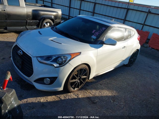 Hyundai Veloster Turbo W/black 2014 KMHTC6AE0EU210563 Image 2