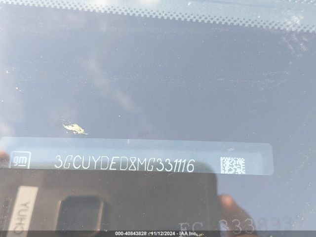 3GCUYDED8MG331116 Chevrolet Silverado 1500 4wd  Short Bed Lt