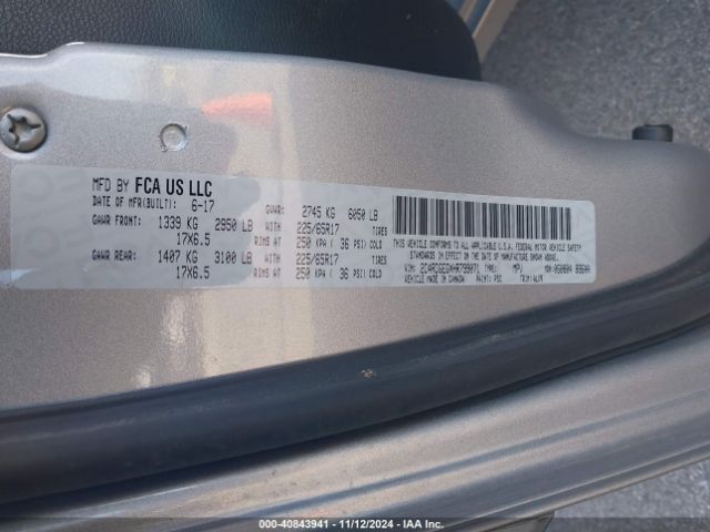 2C4RDGEGXHR799071 Dodge Grand Caravan Gt