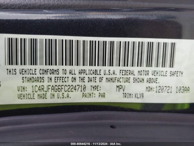 1C4RJFAG6FC224710 Jeep Grand Cherokee Altitude