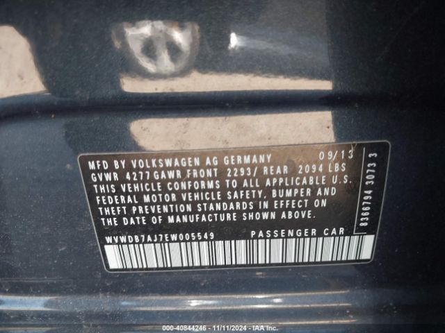 WVWDB7AJ7EW005549 Volkswagen Golf 2.5l