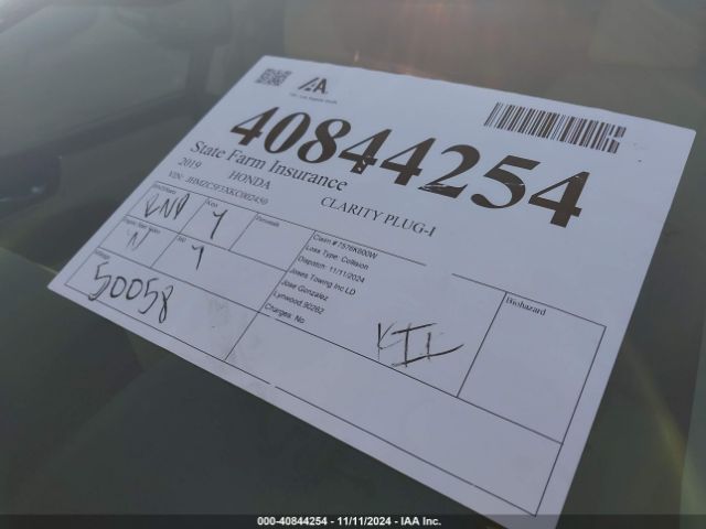JHMZC5F3XKC002450 Honda Clarity Plug-in Hybrid Touring