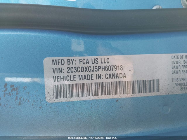 2C3CDXGJ5PH607918 Dodge Charger Scat Pack