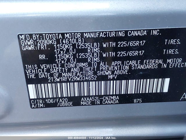 Toyota Rav4 Xle 2024 2T3W1RFV2RW334652 Image 9