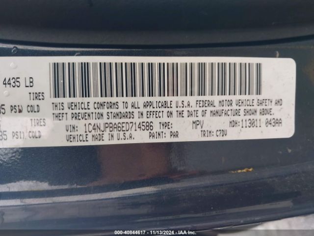 2014 JEEP PATRIOT 1C4NJPBA6ED714586 Photo 8