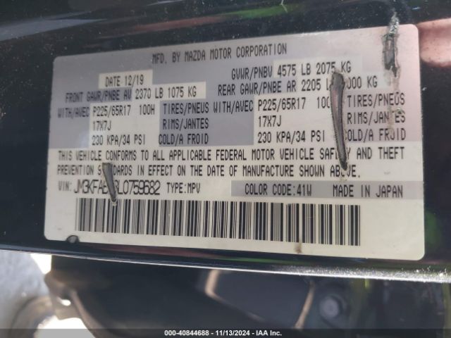 JM3KFABM8L0759682 Mazda CX-5 SPORT