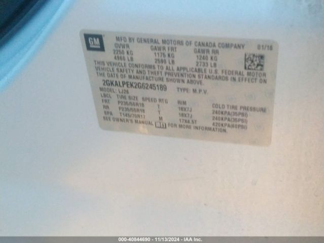 2GKALPEK2G6245189 GMC Terrain Slt