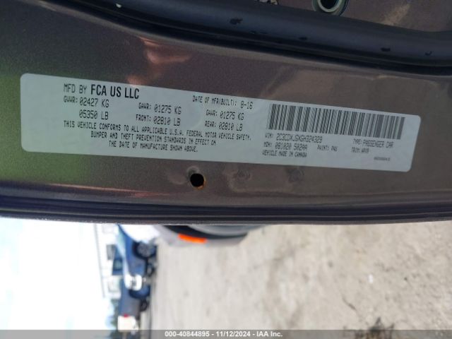 2C3CDXJGXGH324329 Dodge Charger Sxt