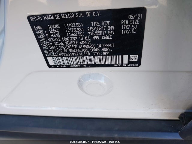 Honda Hr-v Awd Lx 2021 3CZRU6H31MM746449 Image 26
