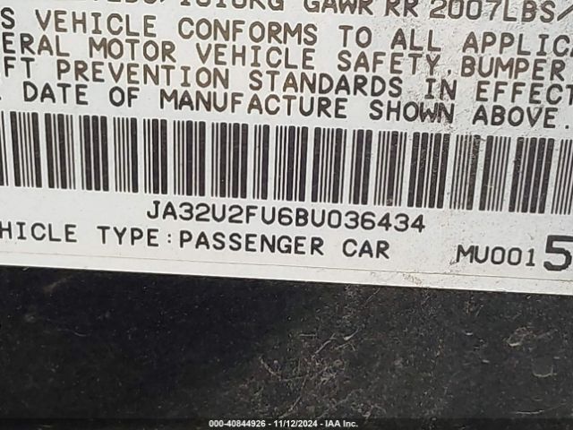 2011 MITSUBISHI LANCER JA32U2FU6BU036434 Photo 8