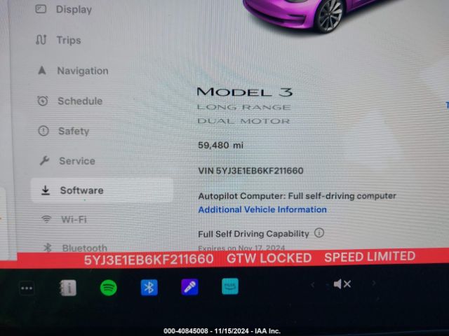 2019 TESLA MODEL 3 5YJ3E1EB6KF211660 Photo 6