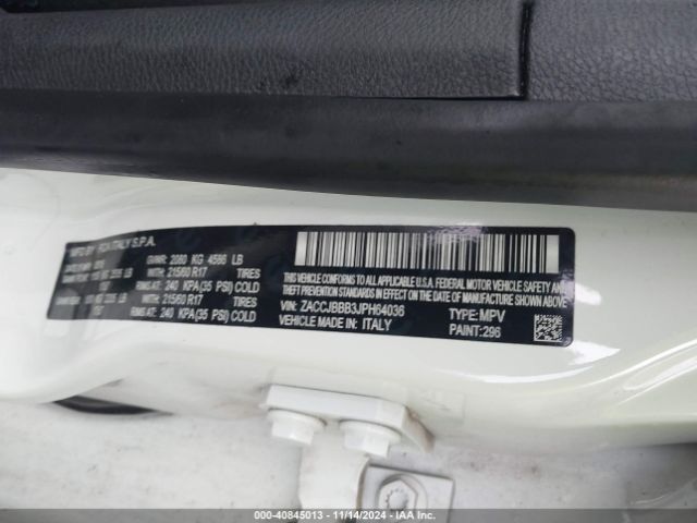 ZACCJBBB3JPH64036 Jeep Renegade Latitude 4x4