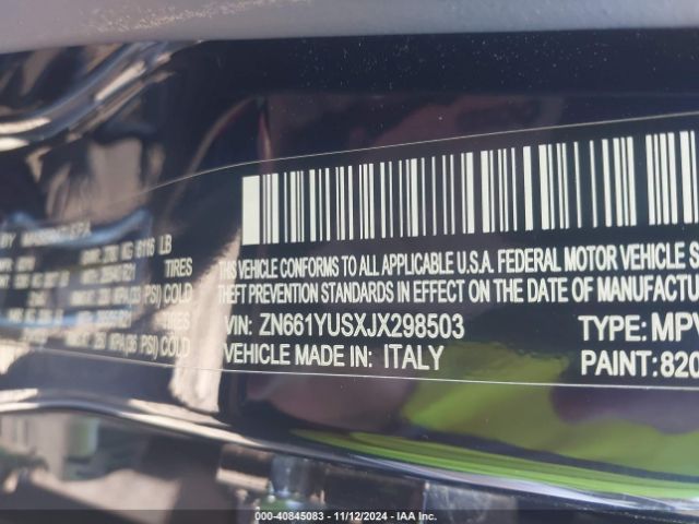 2018 MASERATI LEVANTE ZN661YUSXJX298503 Photo 8