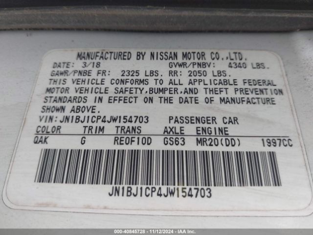 JN1BJ1CP4JW154703 Nissan Rogue Sport S