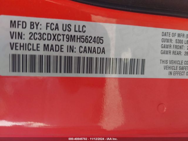 2021 DODGE CHARGER 2C3CDXCT9MH562405 Photo 8