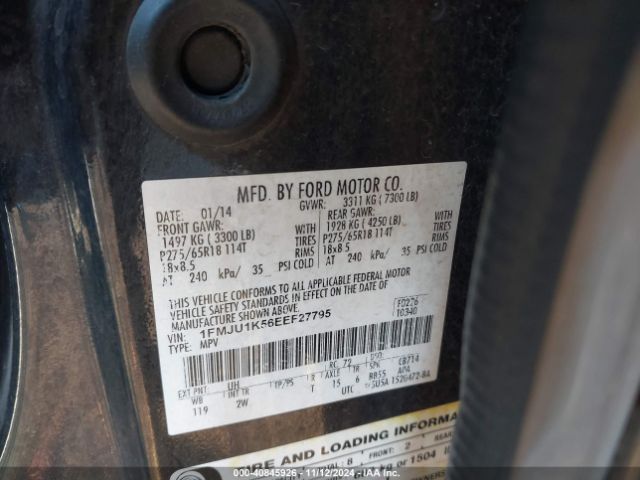 1FMJU1K56EEF27795 Ford Expedition Limited