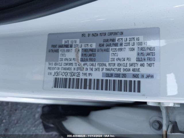 JM3KFACM2K1504128 Mazda Cx-5 Touring