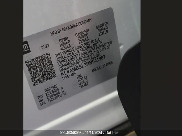 KL4AMBSL3RB041987 Buick Encore Gx Preferred Fwd