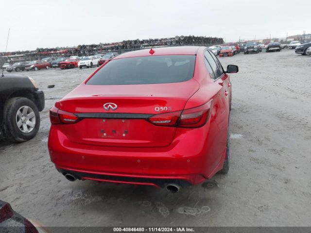 JN1FV7DP5MM850042 Infiniti Q50 Red Sport 400