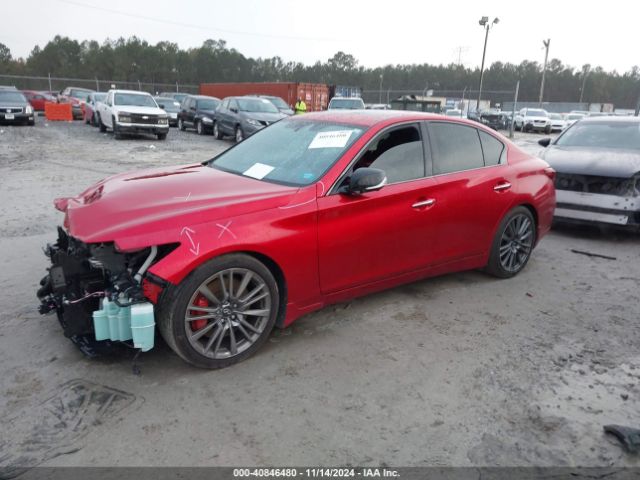 JN1FV7DP5MM850042 Infiniti Q50 Red Sport 400