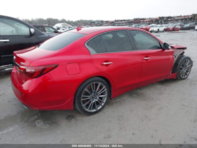 JN1FV7DP5MM850042 Infiniti Q50 Red Sport 400