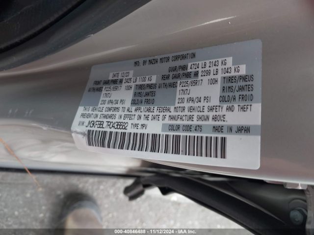JM3KFBBL7R0436682 Mazda Cx-5 2.5 S Select