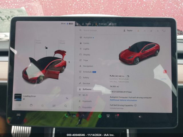 5YJ3E1EBXJF117344 Tesla Model 3 Long Range/performance