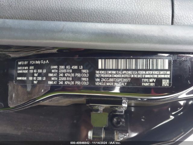 ZACCJBBT2GPE28377 Jeep Renegade Latitude