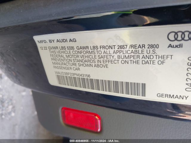 2023 AUDI A6 SEDAN WAUD3BF23PN043156 Photo 8