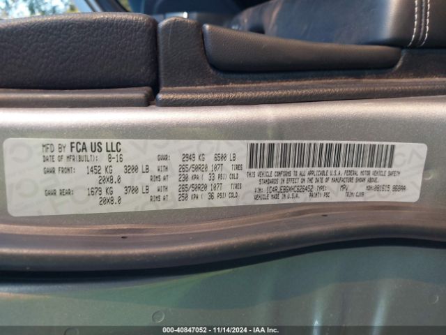 1C4RJEBGXHC626452 Jeep Grand Cherokee Limited 4x2
