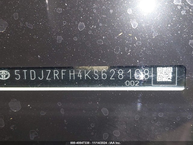 Toyota Highlander Xle 2019 5TDJZRFH4KS628168 Image 18