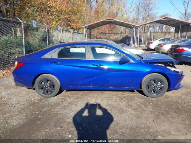 KMHLM4AJ9PU082745 Hyundai Elantra Hybrid Blue