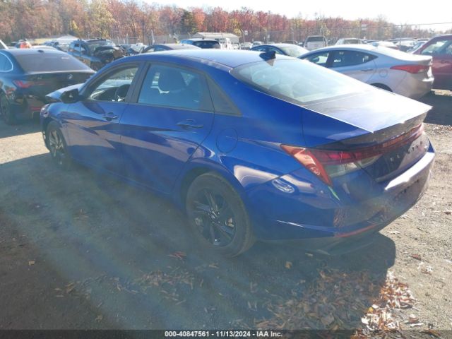KMHLM4AJ9PU082745 Hyundai Elantra Hybrid Blue