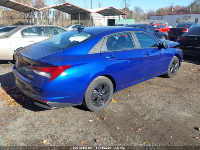 KMHLM4AJ9PU082745 Hyundai Elantra Hybrid Blue