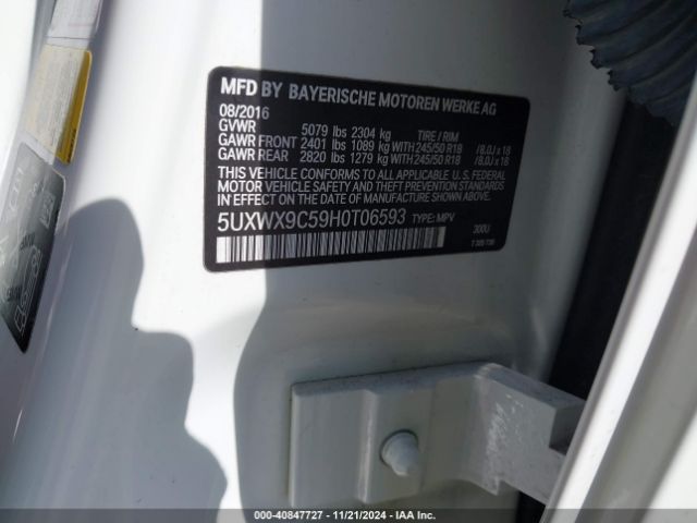 5UXWX9C59H0T06593 BMW X3 Xdrive28i