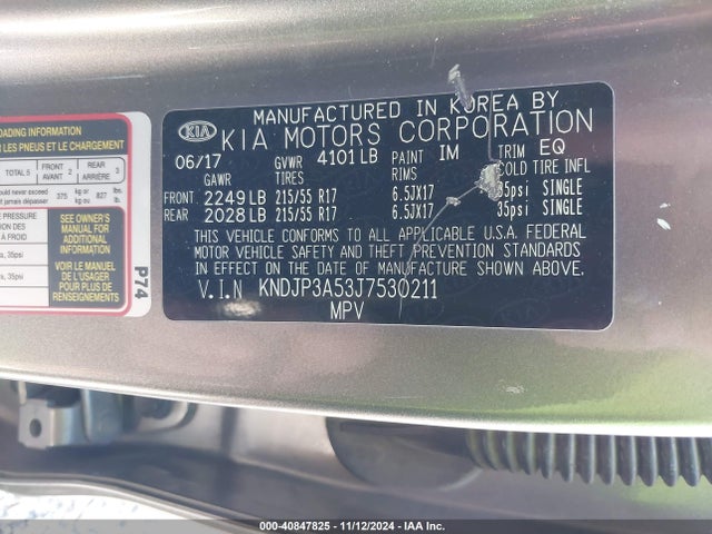 KNDJP3A53J7530211 KIA SOUL +