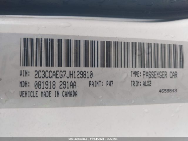 2C3CCAEG7JH129810 Chrysler 300 Limited