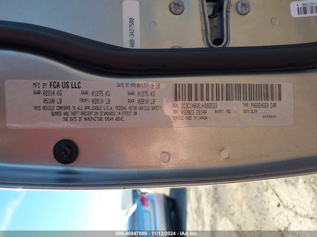 2C3CCABG6JH266533 Chrysler 300 300s
