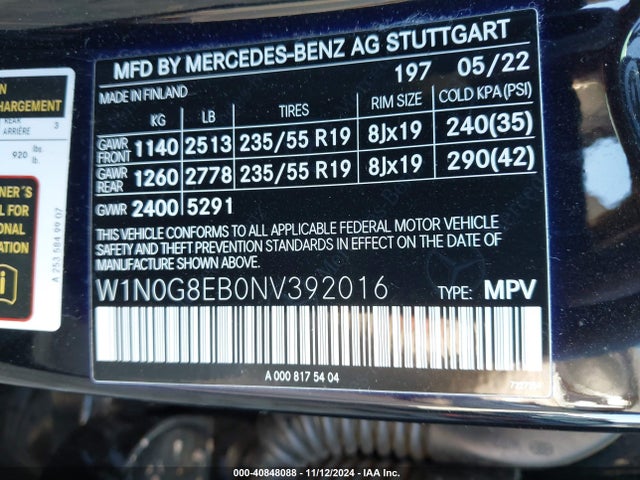 W1N0G8EB0NV392016 Mercedes-Benz Glc 300 4matic Suv