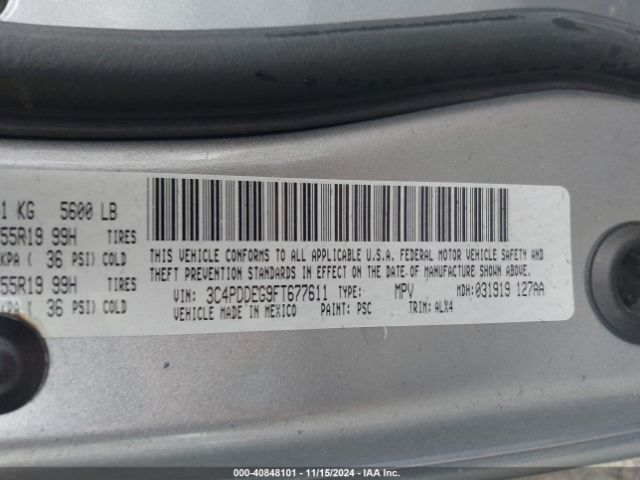 3C4PDDEG9FT677611 Dodge Journey R/t