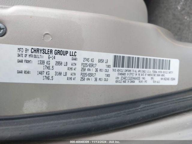 2C4RC1CG2ER464935 Chrysler Town & Country Touring-l