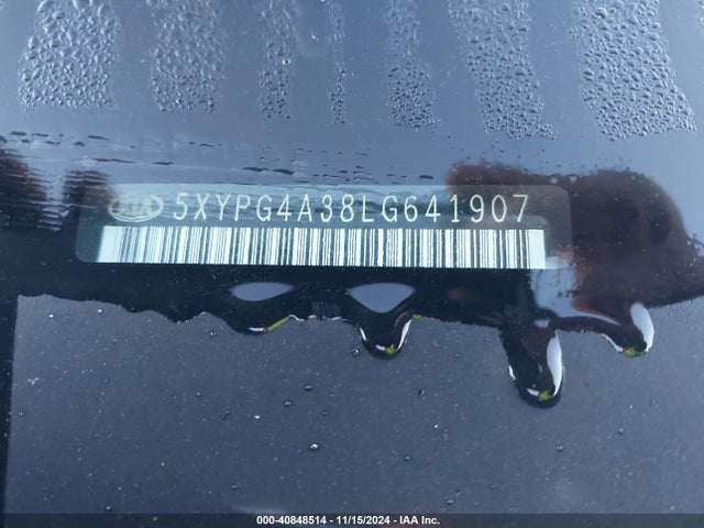 5XYPG4A38LG641907 KIA Sorento 2.4l Lx