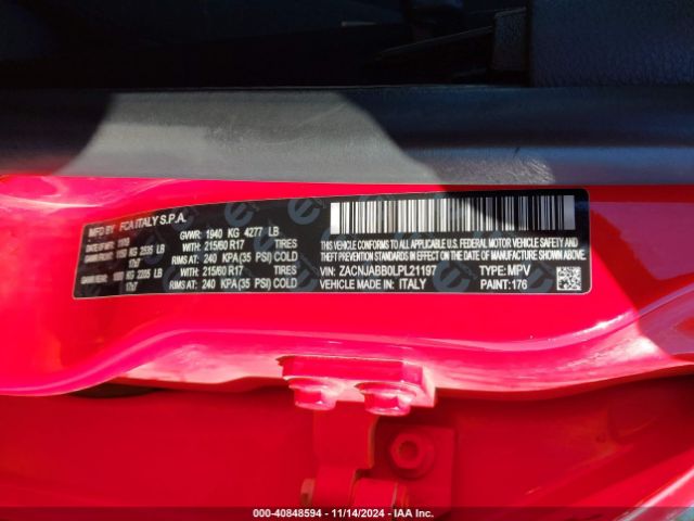 ZACNJABB0LPL21197 Jeep Renegade Latitude Fwd