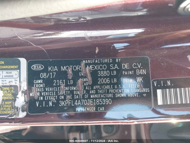 KIA FORTE LX 2018 3KPFL4A70JE185390 Image 9