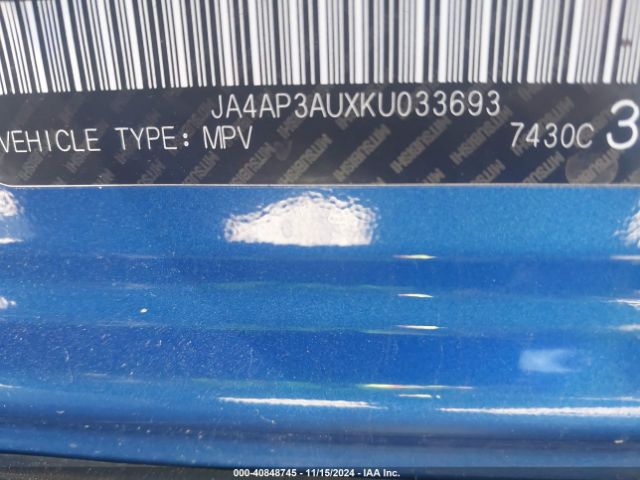 2019 MITSUBISHI OUTLANDER SPORT JA4AP3AUXKU033693 Photo 8